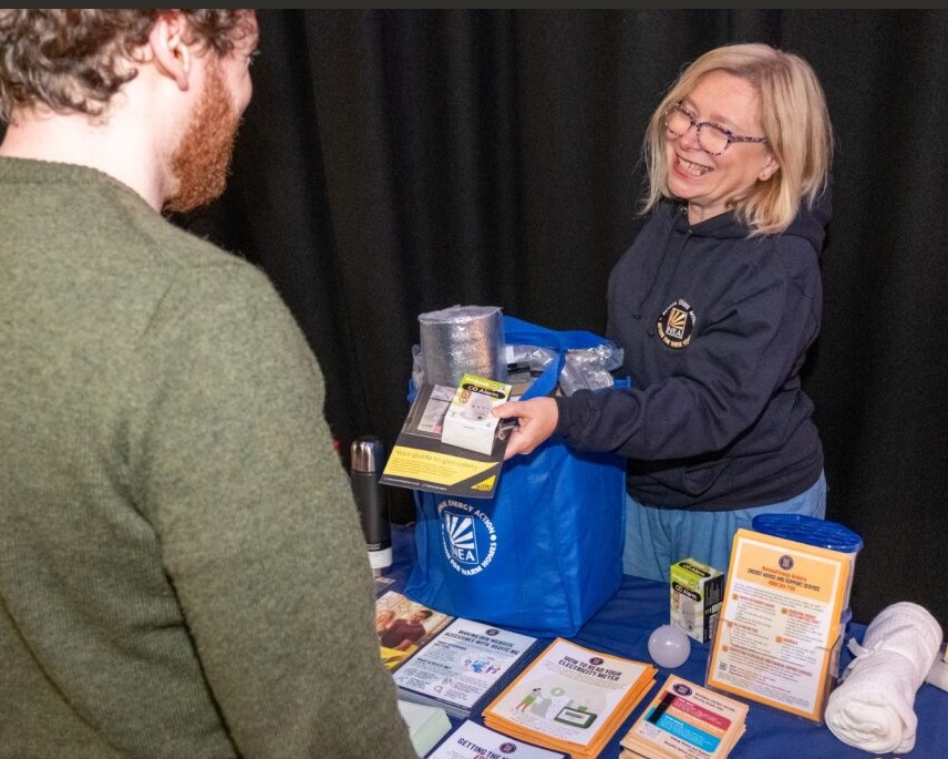 National Energy Action adviser gives support to a client