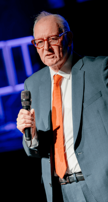 David Green founder of National Energy Action speaking at one of our events in 2026. He founded Neighbourhood Energy Action and said that the issue of fuel poverty was still a huge problem over 45 years later.