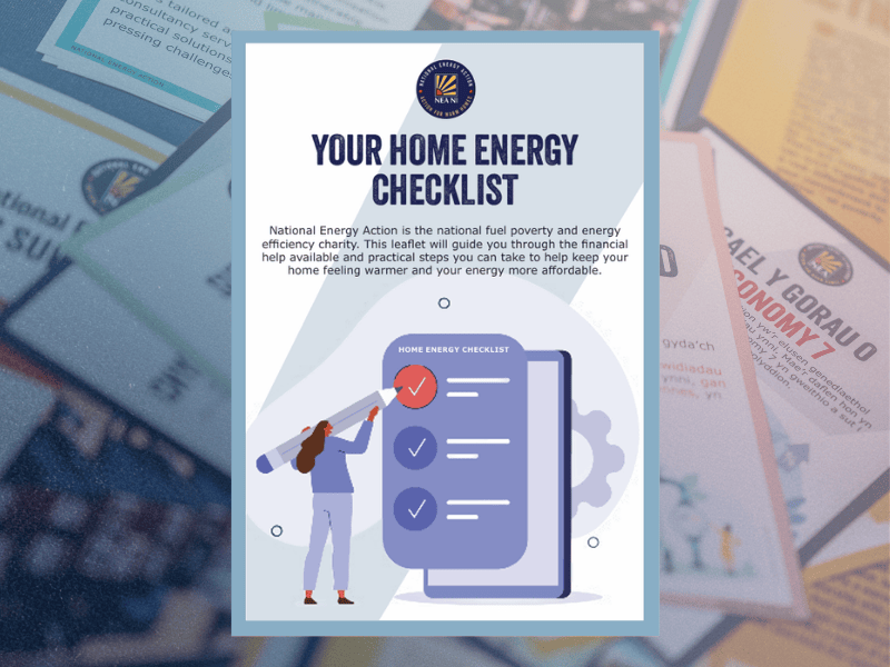 Leaflet home energy checklist NI
