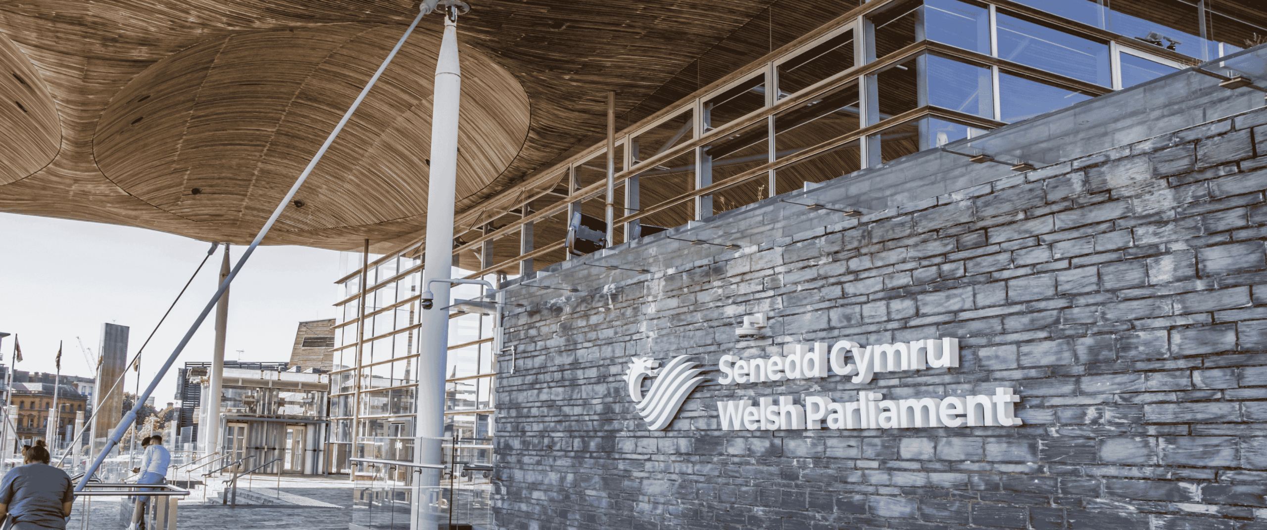 Front of Senedd in Parliament
